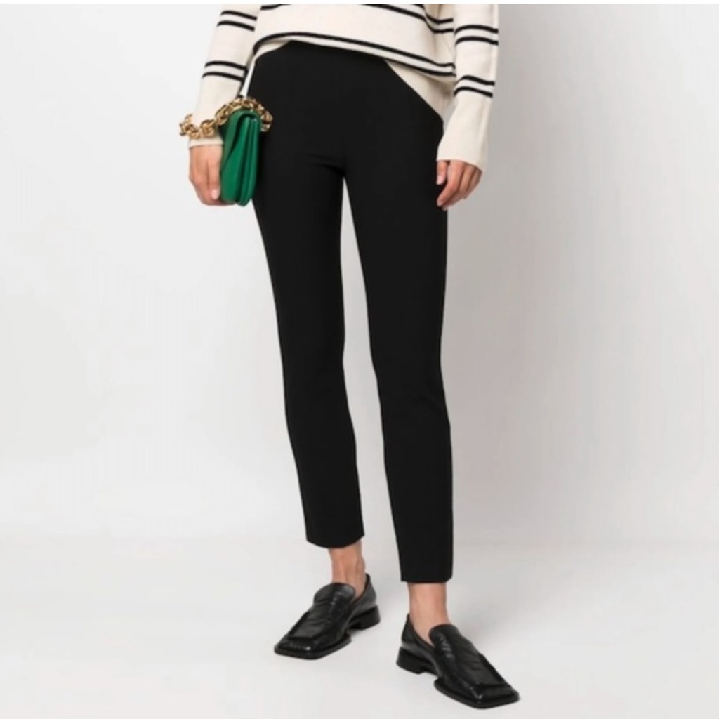 Vince Elastic Waist Side Zipper Stretch Pant